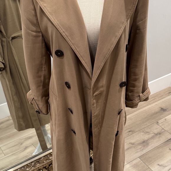 Zara Women's Brown Trench Coat - Picture 3 of 6